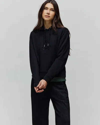 Psycho Bunny Women's Roux Sequin French Terry Hoodie In Black