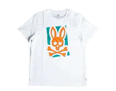 Psycho Bunny Wyatt Graphic White Men's Tee Shirt B6u821s1pc-wht