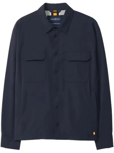 Psycho Bunny Yorktown "navy" Shirt Jacket In Blue