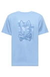 Psycho Bunny Zealand Graphic Applique Logo Tee In Serenity