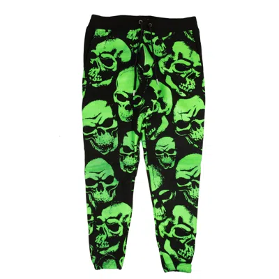 Psychworld 95-psy-1003/m Psy_skull_sweatpants  Skull Sweatpants In Black