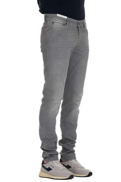 Pt Denim Classic Denim Jeans For Men In Gray