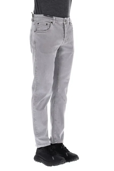 Pt Denim Mini Relaxed Fit Jeans For Men In Gray