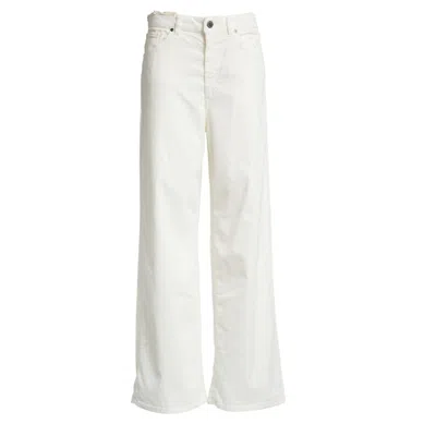Pt Miley Velvet Trousers In White