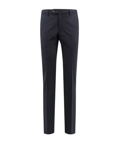 Pt Torino Tailored Stretch-wool Trousers In Black