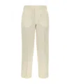 Pt Torino Ivory Twill Emma Pant In Nude