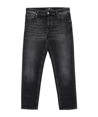PT TORINO PT TORINO DENIM LOGO-PATCH STRAIGHT-LEG JEANS