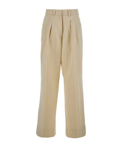 Pt Torino Belt Loops Slacks In Nude