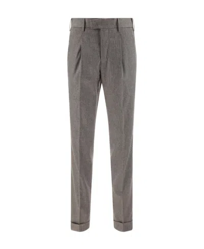 Pt Torino Belt Ring Casual Pants In Gray