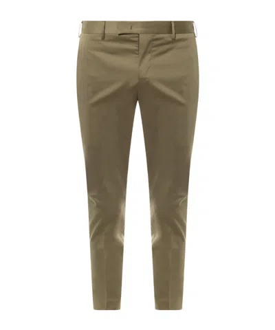 Pt Torino Belt Ring Casual Pants In Green