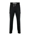 Pt Torino Cargo-pocket Tapered Trousers In Black