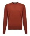 Pt Torino Crew-neck Fine-knit Jumper In Red