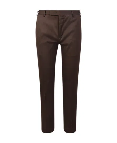 Pt Torino Cropped Tailored Trousers In Black