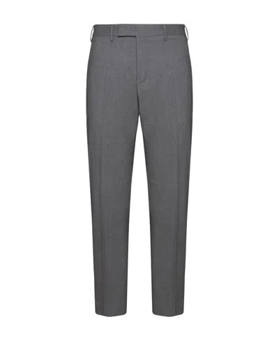 Pt Torino Cropped Tailored Trousers In Black