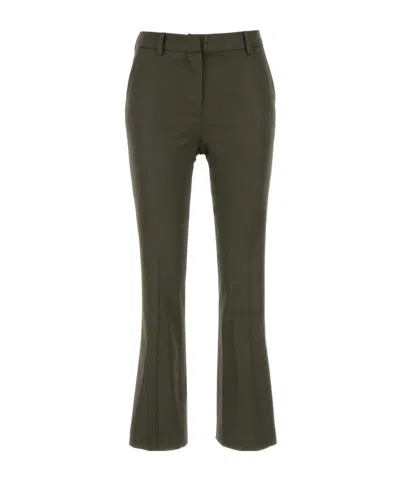 Pt Pantaloni Flared Tailored Trousers In Green