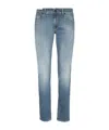 Pt Torino Logo Jeans In Blue
