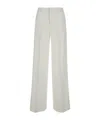 Pt Torino Lorenza Satin Trousers In White