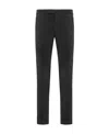 Pt Torino Midnight Blue Stretch Modal Blend Pant In Black