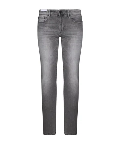 Pt Torino Mid-rise Slim-fit Jeans In Gray
