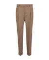Pt Torino Dark Beige Regular Fit Trousers In Brown