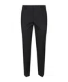 Pt Torino Black Stretch Cotton Blend Pant In Black
