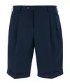 Pt Torino Pleat-detail Bermuda Shorts In Black