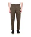 Pt Torino Pressed-crease Straight-leg Trousers In Brown