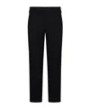 Pt Torino Pressed Crease Stretch-cotton Trousers In Black