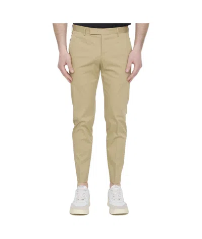 Pt Pantaloni Pt Torino Dieci Skinny Fit Pants In Brown