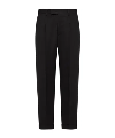 Pt Torino Pt01 Virgin Wool Tailored Pants In Black