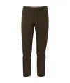 Pt Torino B-stretch Wool Pants With Front Button Closure In Black