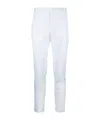 Pt Torino Trousers With Back Pockets And Belt Loops In White