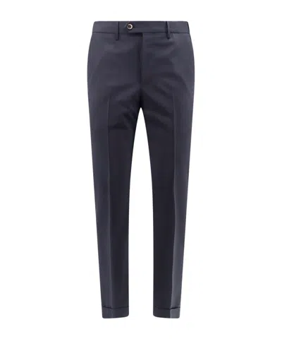 Pt Torino Slim-fit Cropped Trousers In Black