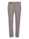 Pt Torino Straight Casual Pants In Gray