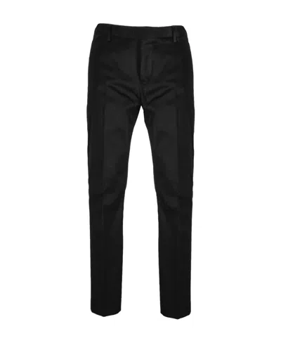 Pt Torino Straight-leg Cropped Trousers In Black