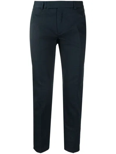 Pt Torino Straight-leg Cropped Trousers In Black