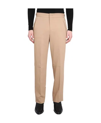 Pt Torino Straight-leg Linen-cotton Blend Trousers In Nude