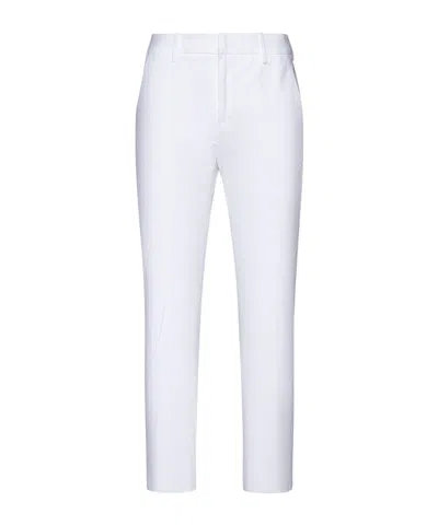 Pt Torino Straight-leg Stretch-cotton Trousers In White