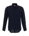 Pt Torino Straight-point Collar Wool Shirt In Black