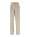 Pt Torino Wool Pants With Embroidered Pleats And Pockets