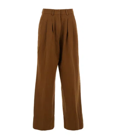 Pt Torino Tailored Trousers In Brown