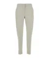 Pt Torino Grey Stretch Cotton Blend Pant In Gray