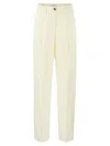 Pt Pantaloni Torino Gabrielle Viscose And Linen Trousers