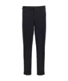 Pt Torino Tailored Black Trousers With Discreet Pockets In Black
