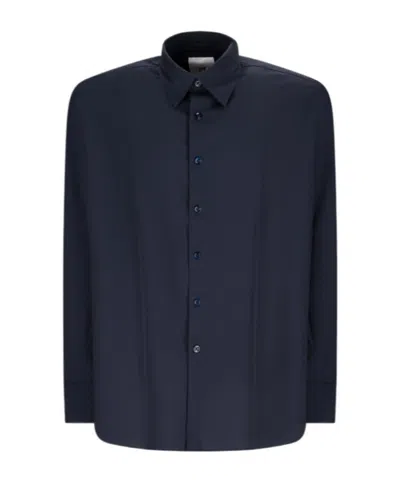 Pt Torino Virgin Wool Shirt In Blue