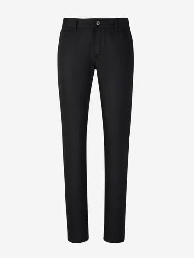 Pt Torino Wool Trousers In Black