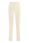 Pt Torino Ambra Cotton-linen Trousers In White