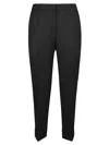 Pt Torino Pt01 High Waist Cropped Trousers In Nero
