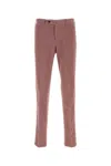 Pt Torino Stretch Modal Blend Pant With Belt Loops In Pink