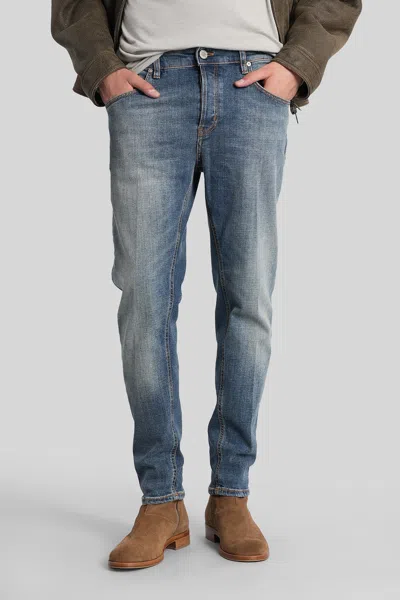 Pt Torino Aw0320 Jeans In Blue Denim In Black